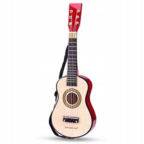 Gitara New Classic Toys Drewniana Gitara dla dzieci 10344 zabawka POWYSTAWOWY