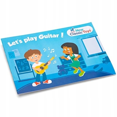 Gitara New Classic Toys Drewniana Gitara dla dzieci 10344 zabawka POWYSTAWOWY