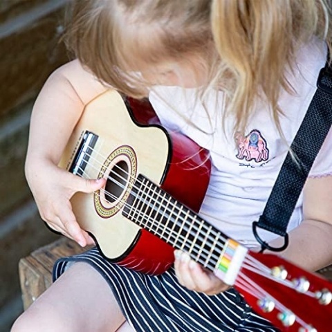 Gitara New Classic Toys Drewniana Gitara dla dzieci 10344 zabawka POWYSTAWOWY