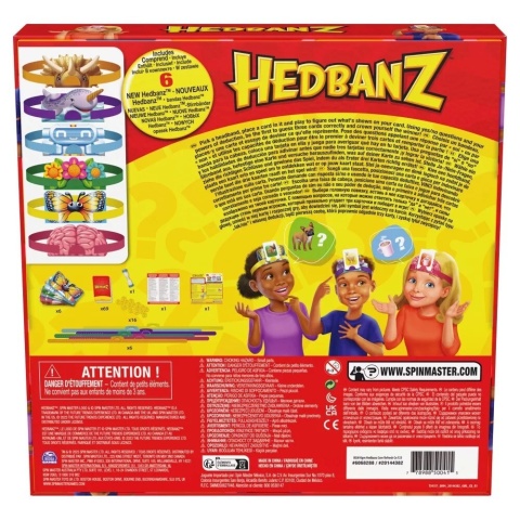 Gra planszowa Kim jestem? Spin Master Hedbanz Core J.niemiecki POWYSTAWOWY