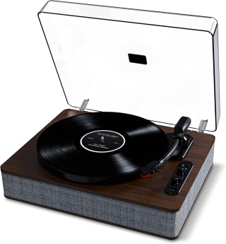 Gramofon ION Luxe LP brązowy USB Bluetooth z wbudowanymi głośnikami stereo Powystawowy