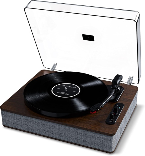 Gramofon ION Luxe LP brązowy USB Bluetooth z wbudowanymi głośnikami stereo Powystawowy