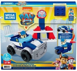 KLOCKI MEGA BLOKS PSI PATROL CHASE MOTOR RADIOWÓZ PO ZWROCIE