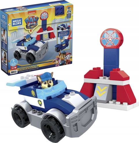 KLOCKI MEGA BLOKS PSI PATROL CHASE MOTOR RADIOWÓZ PO ZWROCIE