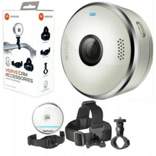 Kamera przenośna VerveCam+ Motorola 6 akcesoriów w zestawie NOWY