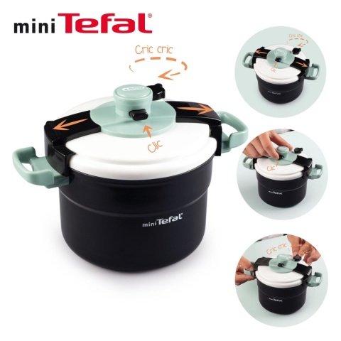 Mini Garnek Tefal do kuchni dla dzieci Smoby Pressure Cooker Clipso POWYSTAWOWY