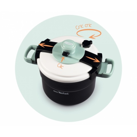 Mini Garnek Tefal do kuchni dla dzieci Smoby Pressure Cooker Clipso POWYSTAWOWY