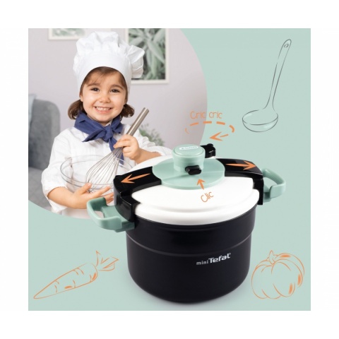 Mini Garnek Tefal do kuchni dla dzieci Smoby Pressure Cooker Clipso POWYSTAWOWY