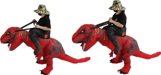 Nadmuchiwany kostium dinozaura dla dorosłych+ czapka Powystawowy