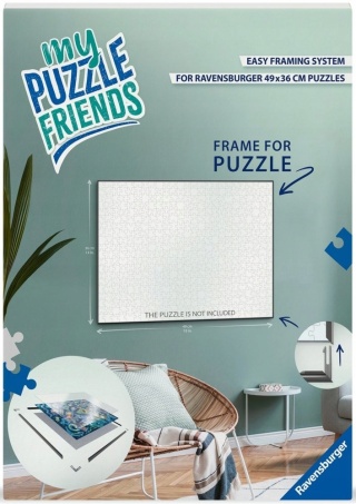 Ramka do układania puzzli 49 x 36 cm Czarna Rama Ravensburger PO ZWROCIE