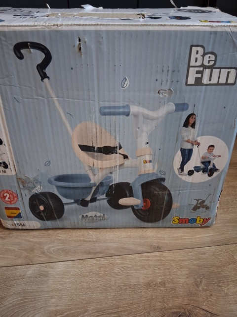 Smoby Toys Smoby - Be Fun Blue Tricycle - Rower PO ZWROCIE