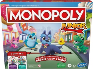 Gra planszowa Monopoly Junior 2w1 Hasbro J. NIEMIECKI POWYSTAWOWY