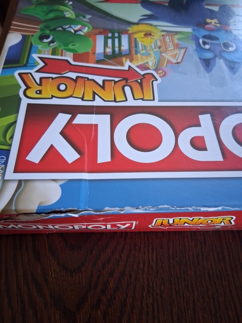 Gra planszowa Monopoly Junior 2w1 Hasbro J. NIEMIECKI POWYSTAWOWY