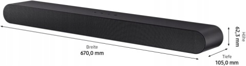 Samsung HW-S56B 3.0-kanałowy soundbar S, bezprzewodowy Dolby Atmos 5.0 / DTS Virtual:X, Q-Symphony, wbudowany głośnik centralny
