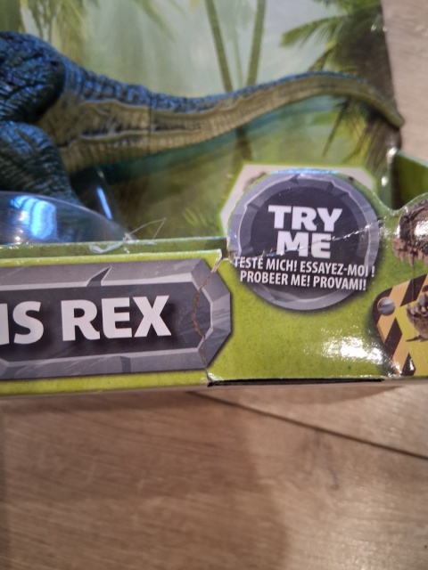 Dinozaur Tyranozaur rex Smiki Dino Planet figurka światło i dźwięk POWYSTAWOWY