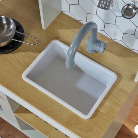 Drewniana kuchnia dziecięca Kitchen Corner z oświetleniem i dźwiękiem NOWY