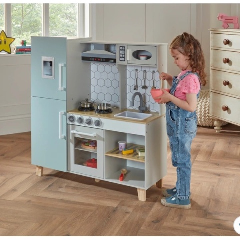 Drewniana kuchnia dziecięca Kitchen Corner z oświetleniem i dźwiękiem NOWY