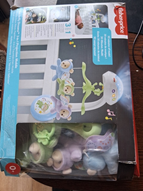 FISHER PRICE KARUZELA Z MISIAMI PROJEKTOR CDN41