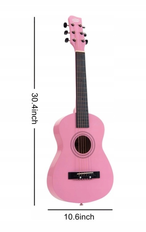 Gitara 75 cm Rockstar różowa