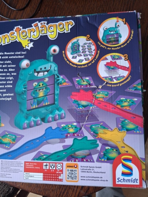Gra planszowa Potwory Schmidt Spiele Myśliwskie Gra Akcji 3D J.NIEMIECKI POWYSTAWOWY