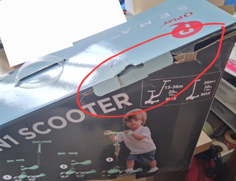 Hulajnoga QPlay Sema Pro 3 w 1 z kołami LED kolor miętowy POWYSTAWOWY
