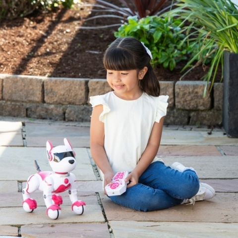 Interaktywny Robo Pies Zdalnie Sterowany Zoey - robi sztuczki Powystawowy