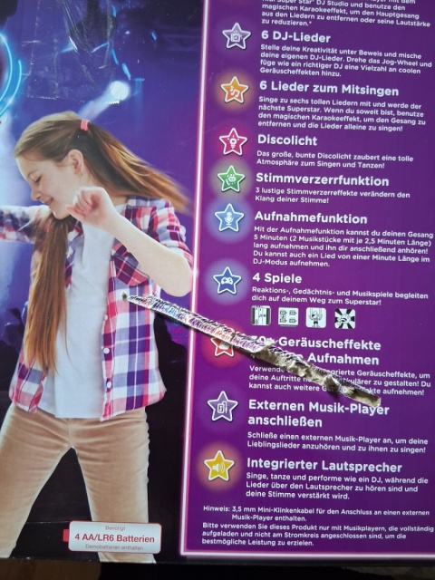 Karaoke Zestaw do karaoke dla dzieci Mikrofon vTech 6 lat+ Wersja Niemiecka