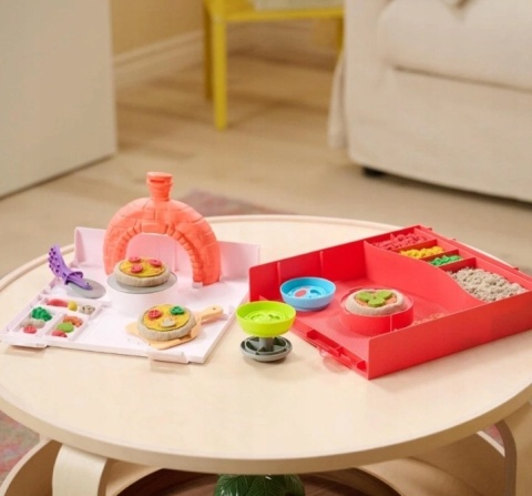 Piasek Kinetyczny Zestaw do pizzy z akcesoriami Making Pizza Kinetic Sand NOWY