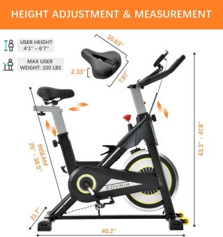 Rower fitness Sovnia z uchwytem na iPada, monitorem LCD Nowy