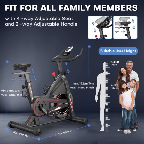 Rower magnetyczny Dmasun z monitorem LCD Nowy