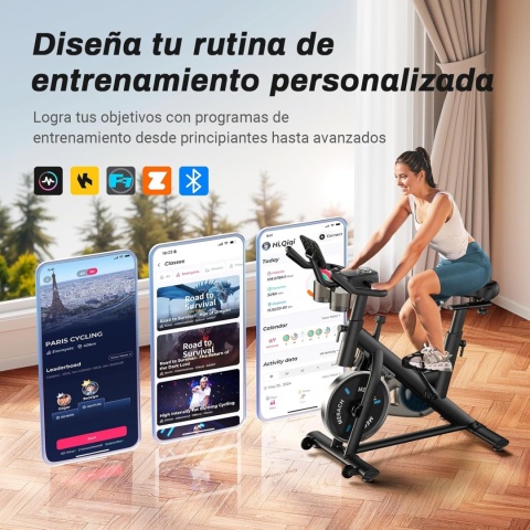 Rower treningowy Merach z elektronicznym monitorem LED Nowy
