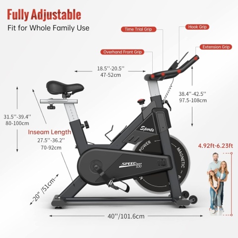 Rower treningowy, magnetyczny Pasyou