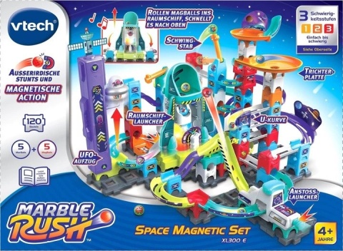 Tor Kulkowy Vtech Zestaw do zabawy Marble Rush Space Magnetic 130 el. PO ZWROCIE