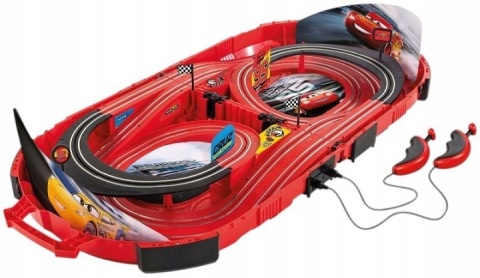 Tor wyścigowy Carrera czerwony z napędem elektrycznym Cars 270 cm