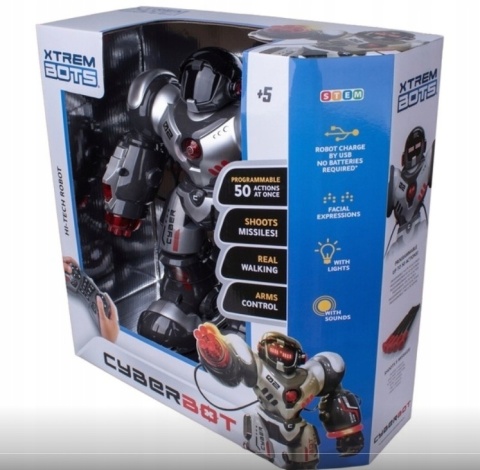 Xtrem Bots Robot zdalnie sterowany Cyberbot Duży 35 cm PO ZWROCIE
