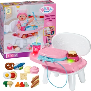 BABY born Interaktywny STOLIK DO KARMIENIA Dla lalki 36/43cm POWYSTAWOWY