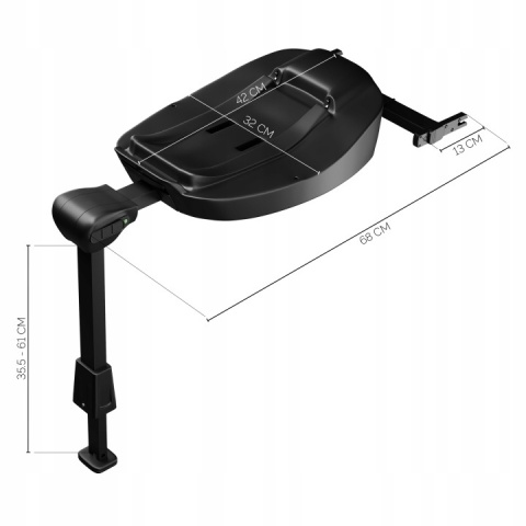 BAZA DO FOTELIKA SAMOCHODOWEGO ISOFIX KIDDY BASE 2 Nowy