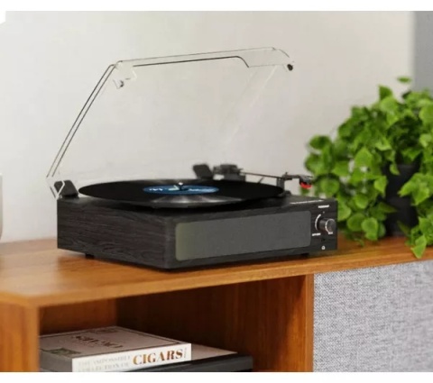 Gramofon Oakcastle TT100 Turntable Bluetooth 5.0 AUX i RCA czarny