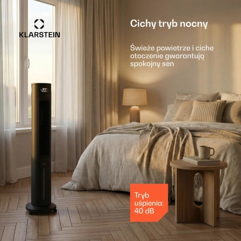 Klimator Klarstein, wodny, kolumnowy, przenośny Wentylator Nawilżacz powietrza+Pilot