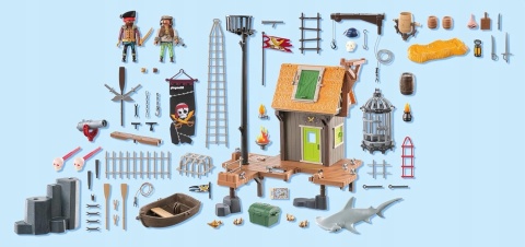 Klocki Playmobil 71792 Piracki port z więzieniem Pirates POWYSTAWOWY