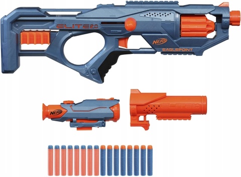 Pistolet NERF Eaglepoint z obrotowym magazynkiem na 8 strzałek POWYSTAWOWY