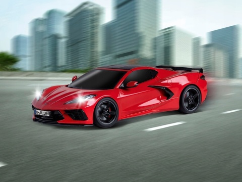 Revell RC - Corvette C8 1:24 2,4 GHz 24697 Czerwony Zdalnie sterowany LED NOWY